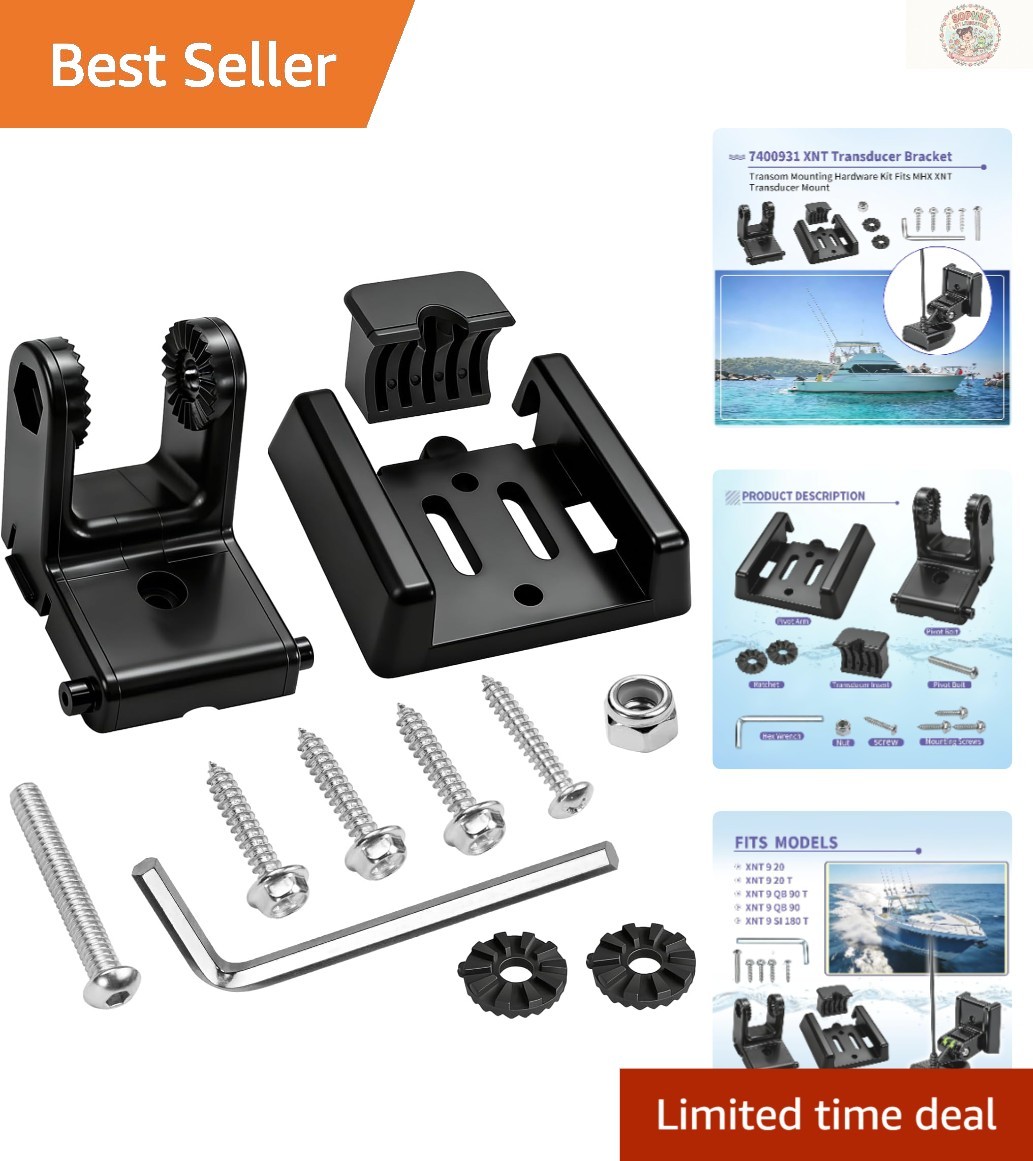 XNT Transducer Mounting Plate - Powder-Coated Bracket for Fishing Excellence