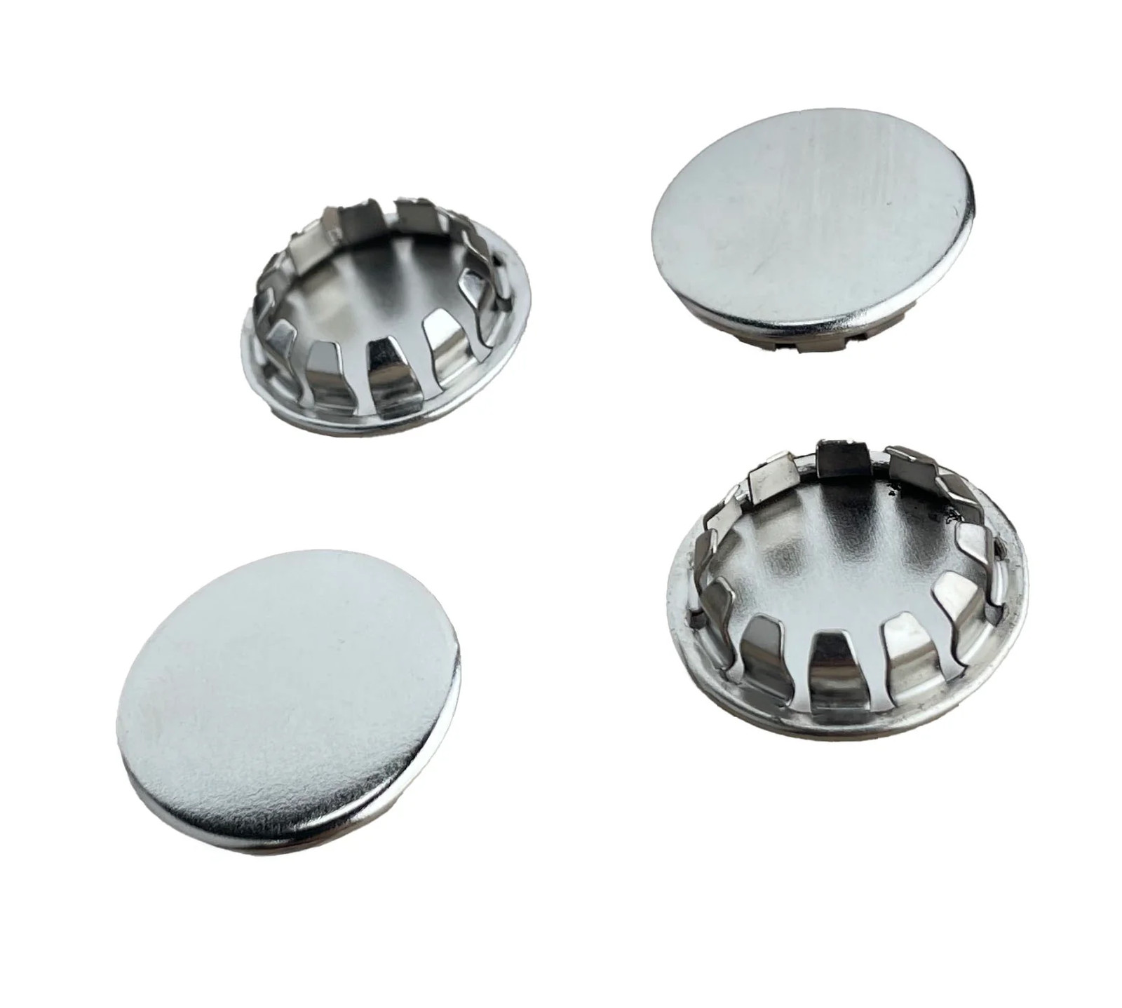 (4 PACK) 11/16" Nickel Plated Metal Hole Plugs for .031"-.062" metal SP-688-NK