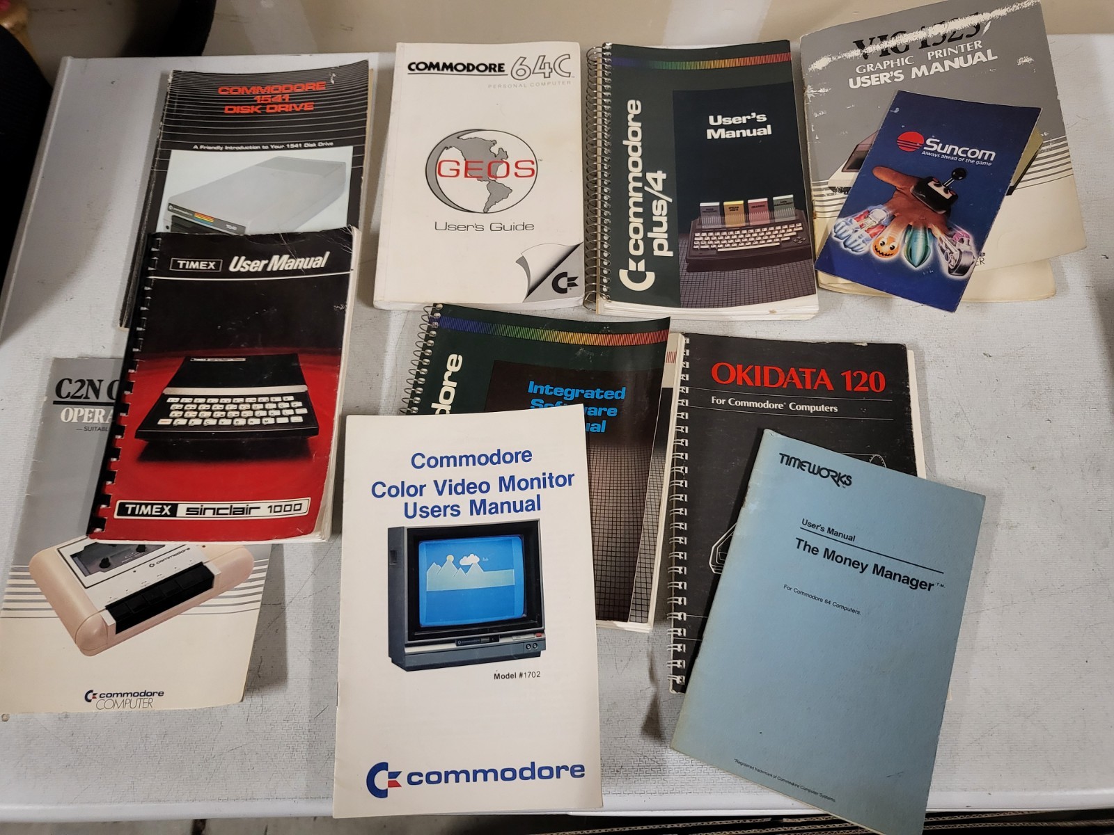 Vtg Commodore 64 Okidata 120 & Other Manuals Paperwork Lot Computer Game