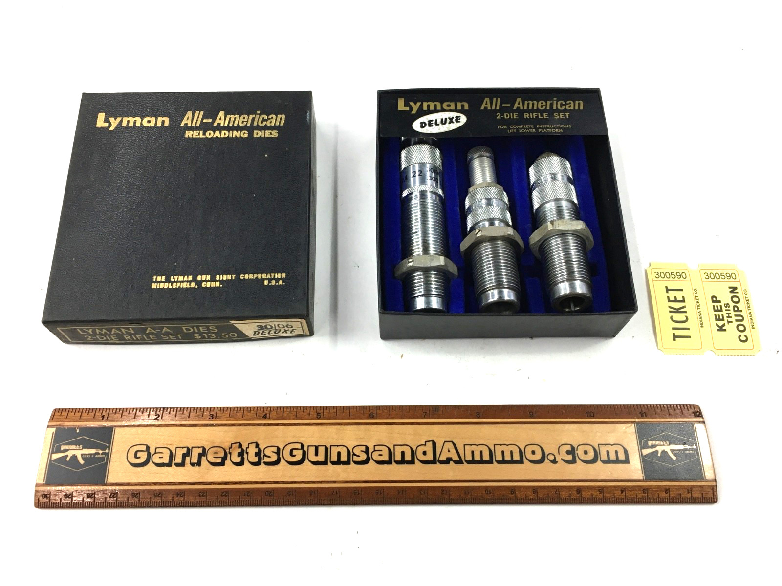 Factory Lyman .30-06 Spring field deluxe reloading dies 3 die set 300590