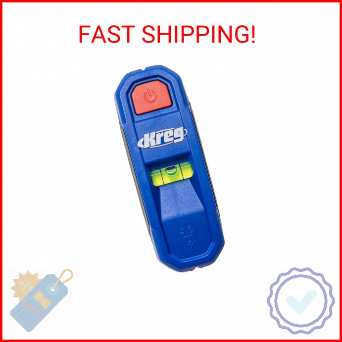 Kreg KMM1000LZ - Kreg Magnetic Stud Finder with Laser-Mark - Stud Finder & Wall
