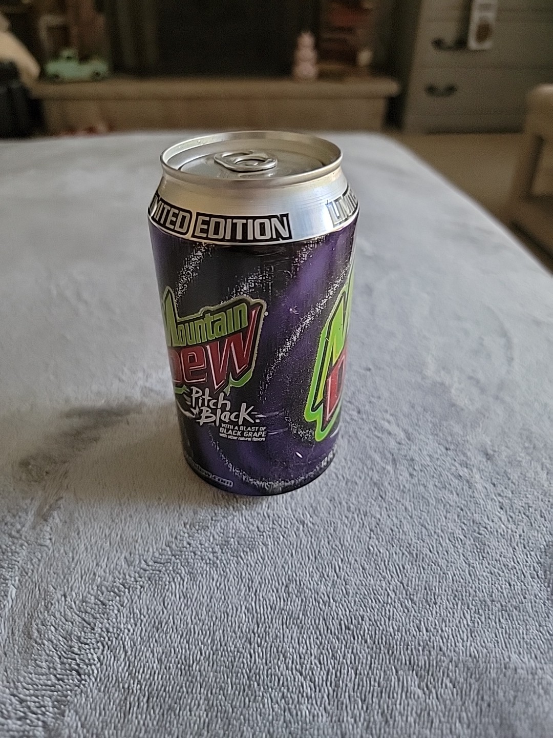 Mountain Dew Pitch Black Can - Limited Edition - Pop-top Unopened empty can