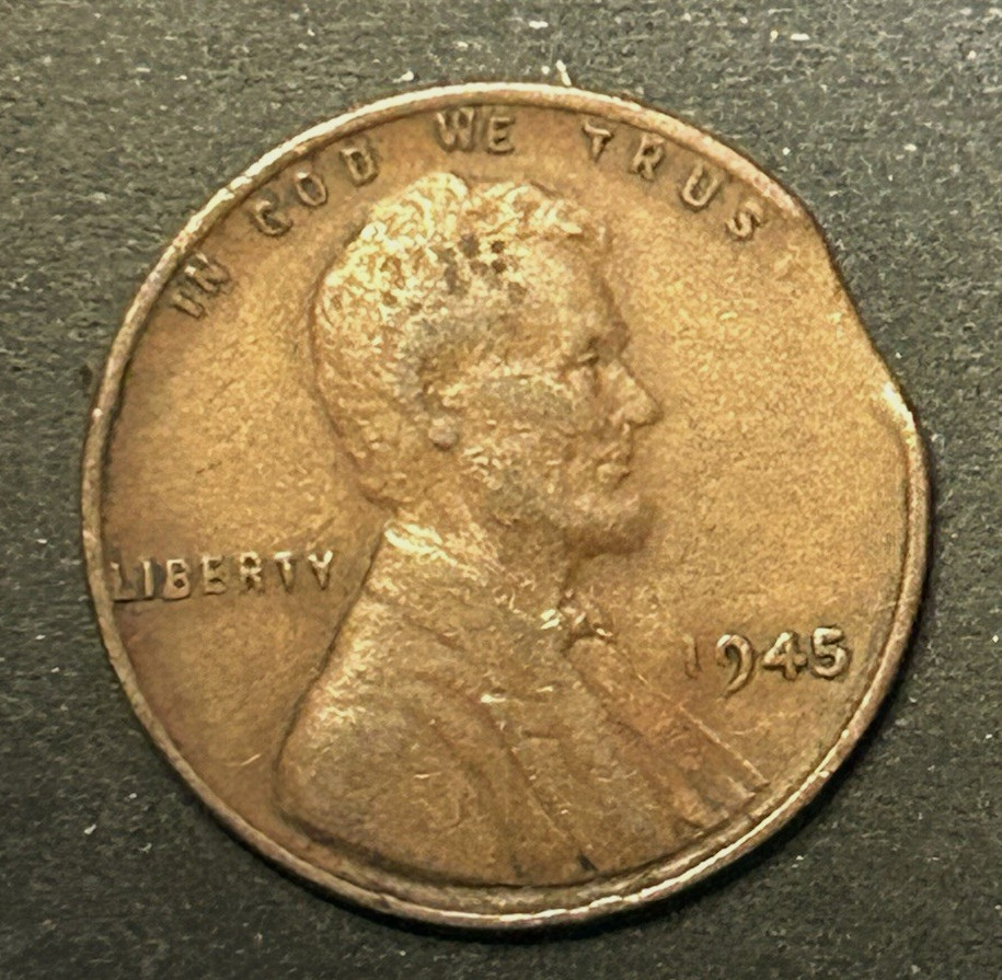 1945 P Clipped Planchet