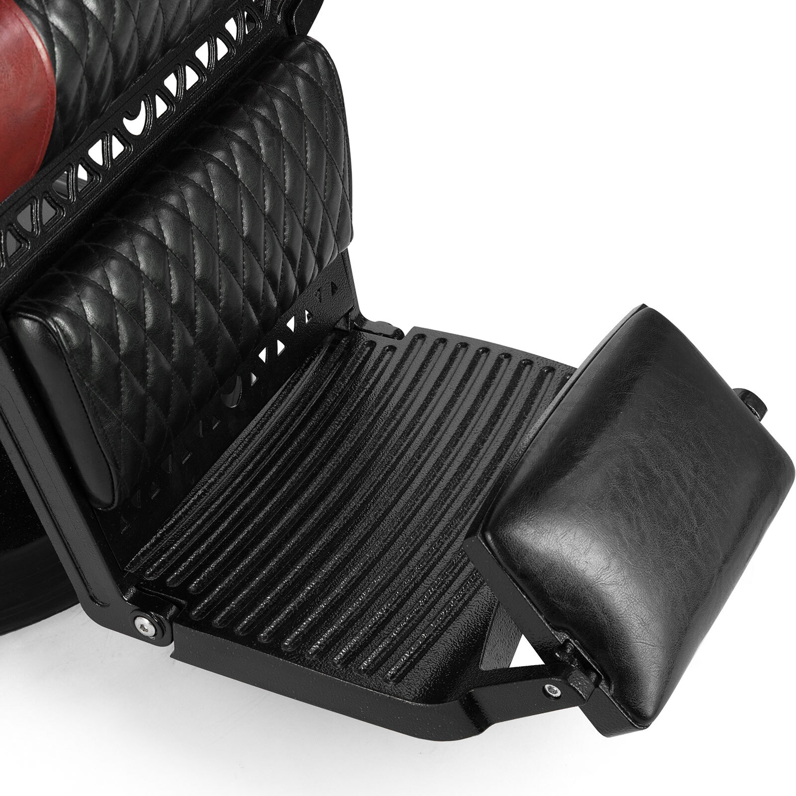 Black+Red Vintage Recline All Purpose Hydraulic Barber Chair Salon BeautyStyling