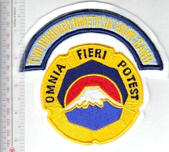Military Band US Army Japan United States Army 296th Army Band Patch No Tariff