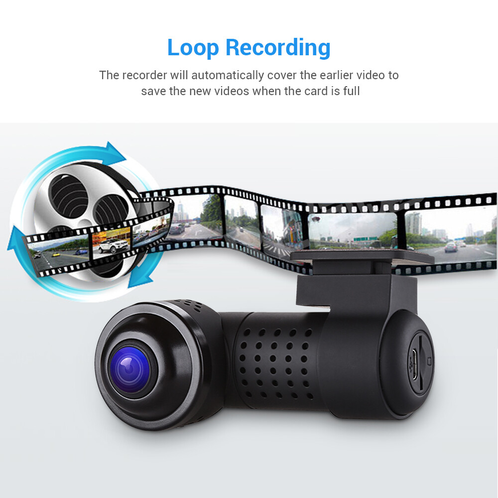 360° Panoramic WiFi Car DVR Camera Full View 1080P Recorder 4K Dash Cam