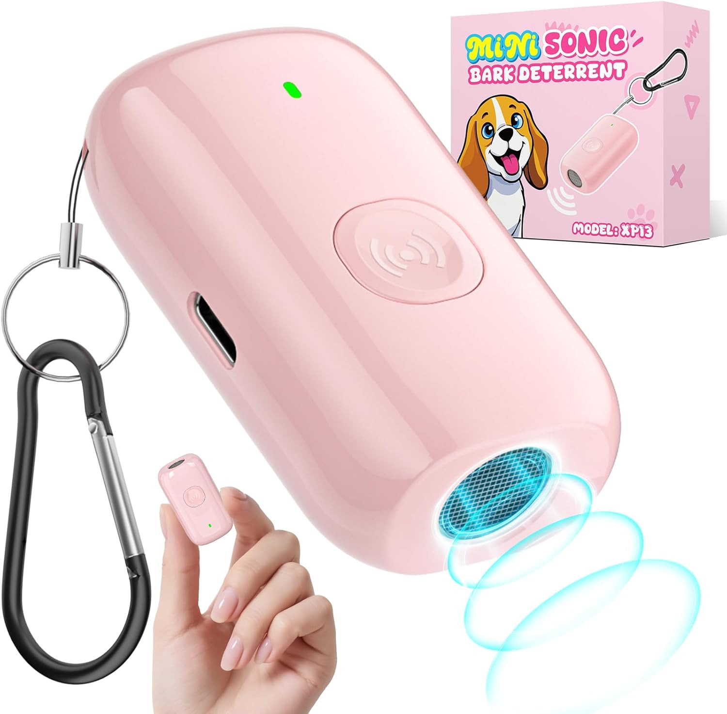 Mini Ultrasonic Dog Bark Deterrent Device Effectively Stops Unwanted Barking Aid