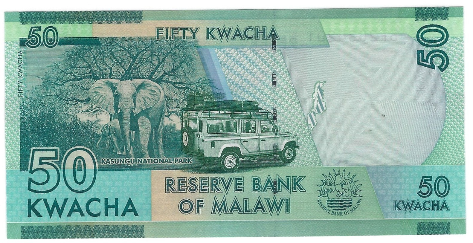 Banknote Malawi P64c 50 Kwacha 2016