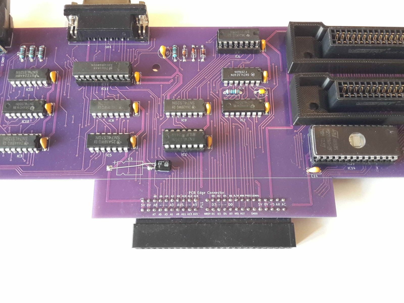 Acorn Electron Plus1 Plus Purple Edition - Board only - Joystick+SD Card