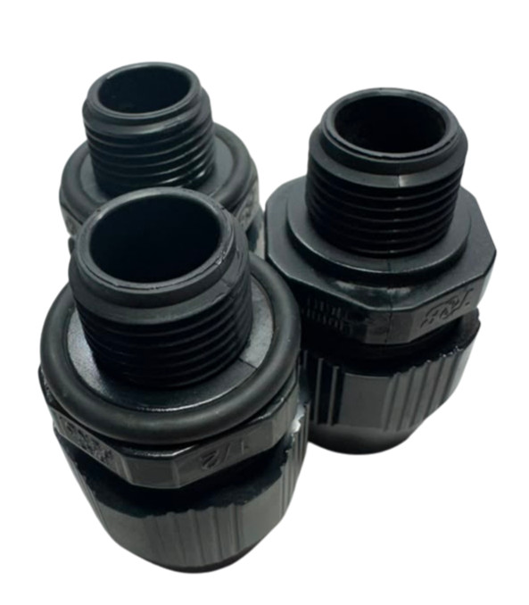 (Pk of 3) Thomas & Betts LT50P Non-Metallic 1/2" Straight Bullet Conduit Fitting