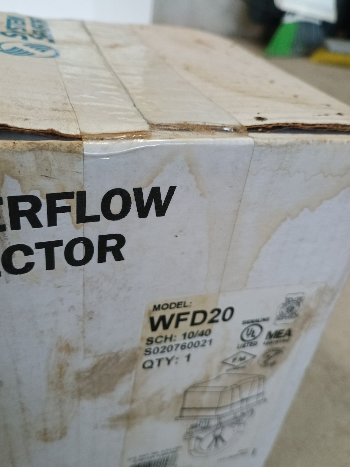 System Sensor Waterflow Detector WFD20 Vane Type NEW OPEN BOX