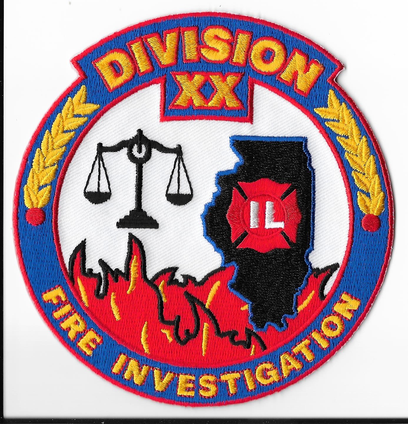Mutual Aid Box Alarm System (MABAS), Illinois Div. XX 20 Investigation Patch V2