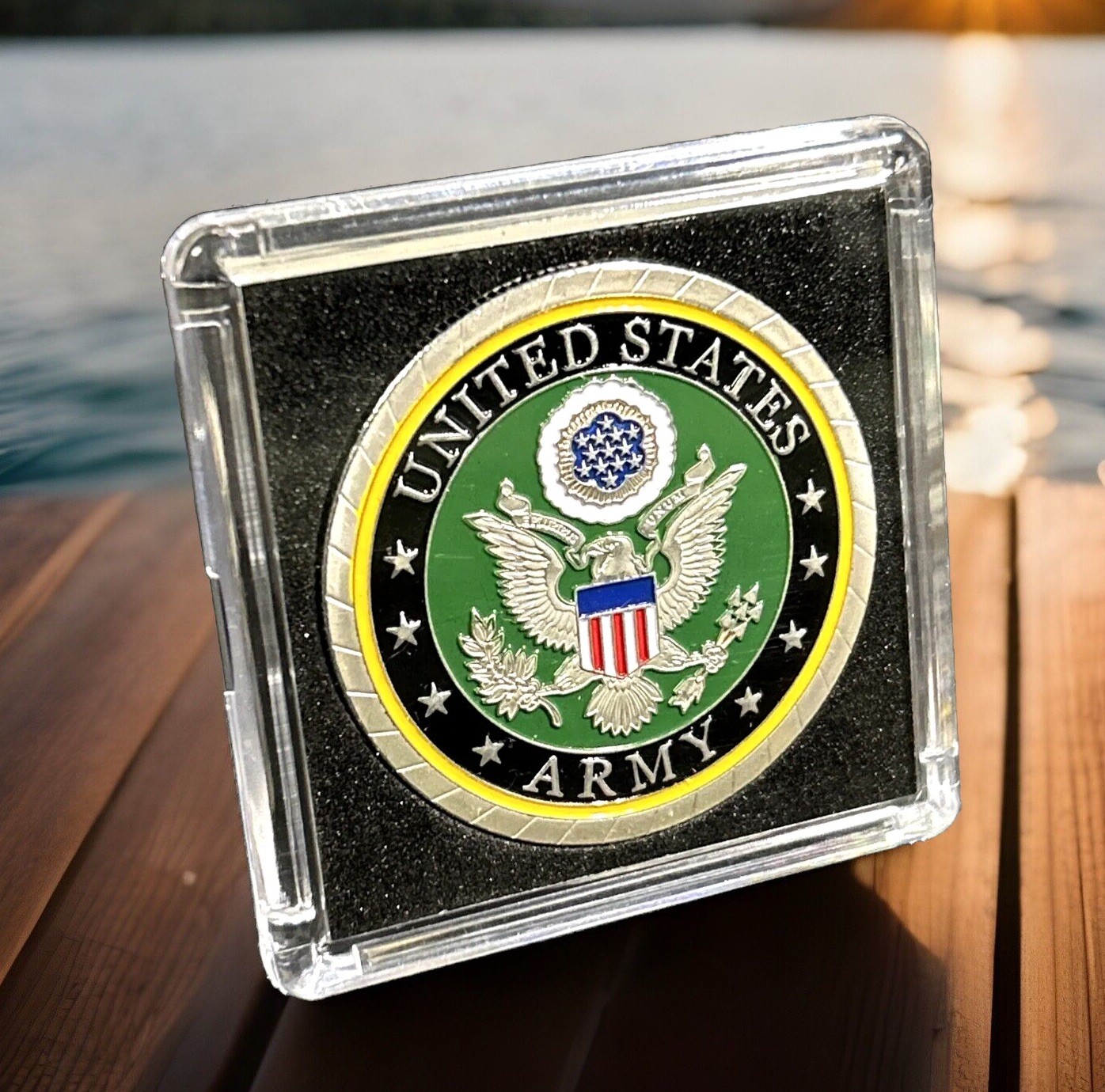 US ARMY COLONEL Challenge Coin with case-SHIPS WITIN 24 HRS!