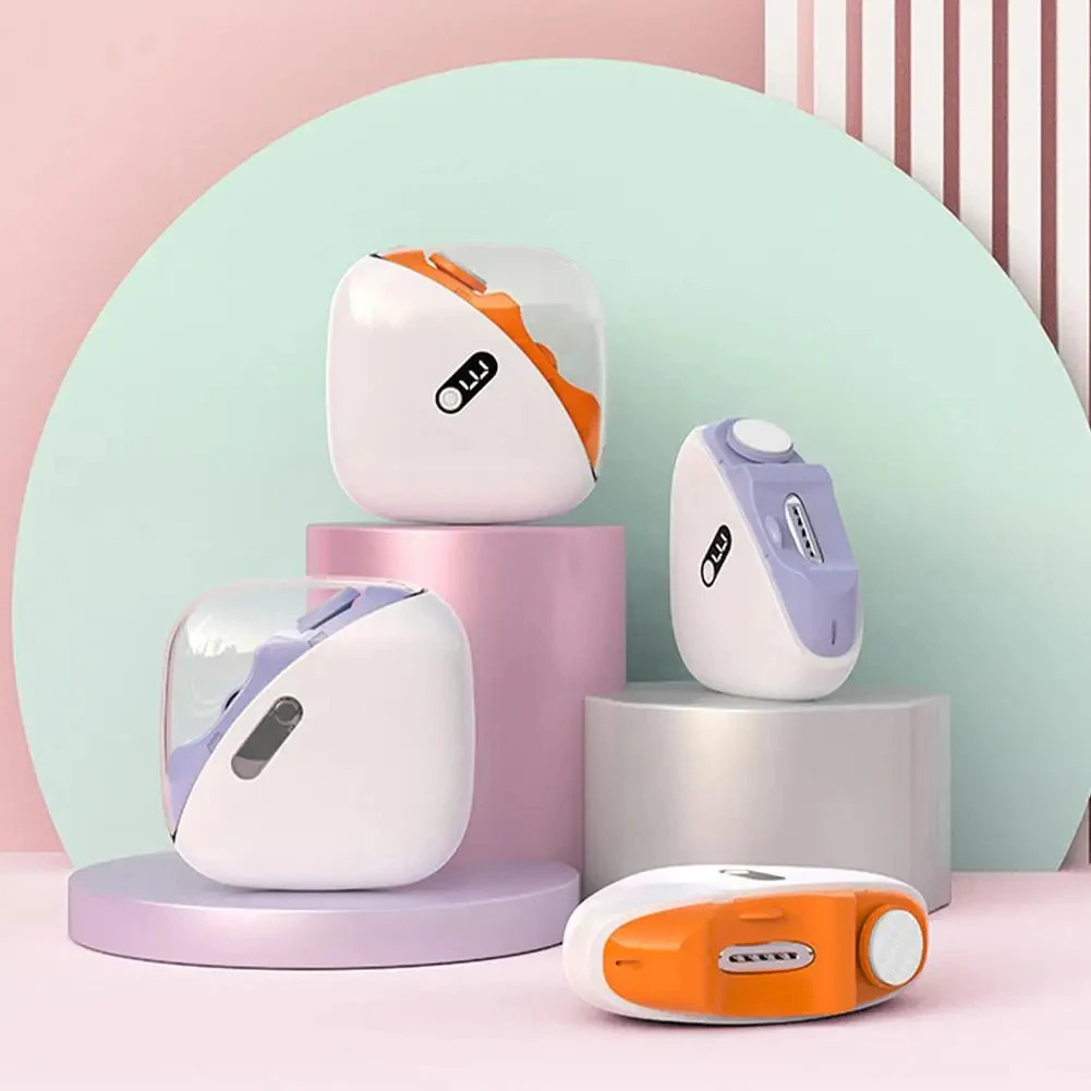 Automatic Electric Nail Trimmer & Polisher with LED Light - Safe Nail Care for A