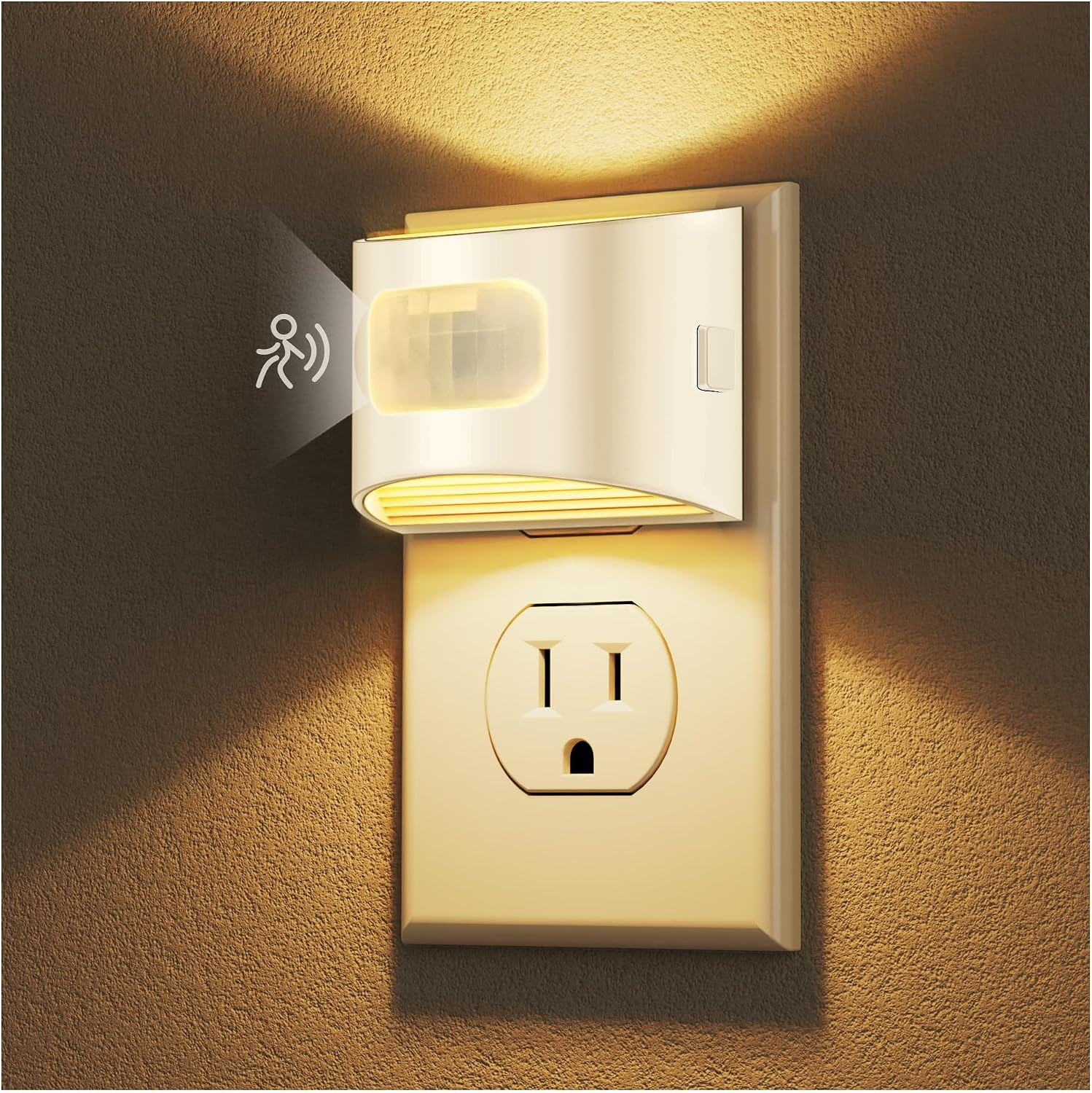 LED Night Light[2 Pack], Night Lights Plug into Wall, 3 Mode Motion Sensor Ni...