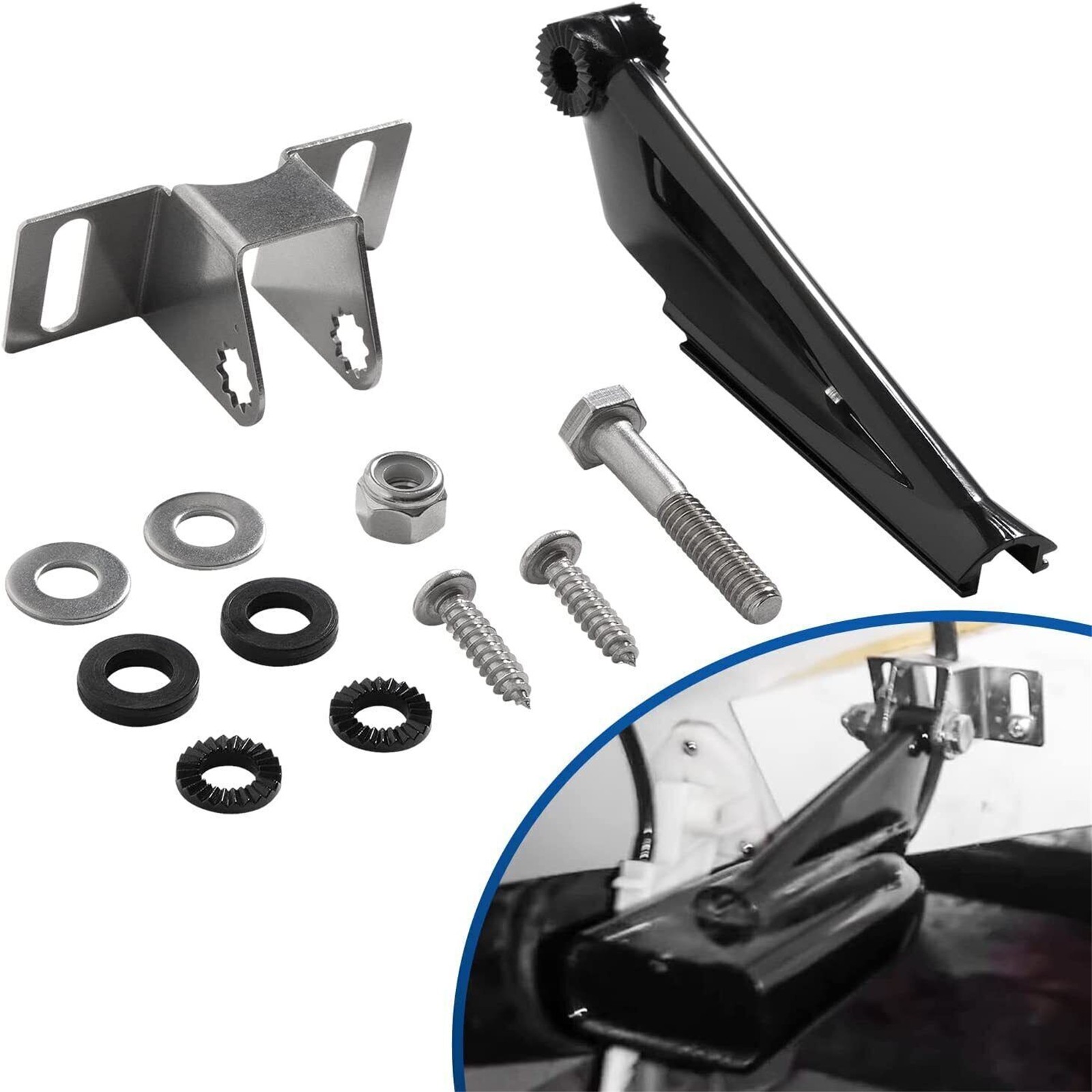 000-10262-001 For Lowrance Skimmer Transducer Mount Transom Bracket DSI Unit Kit