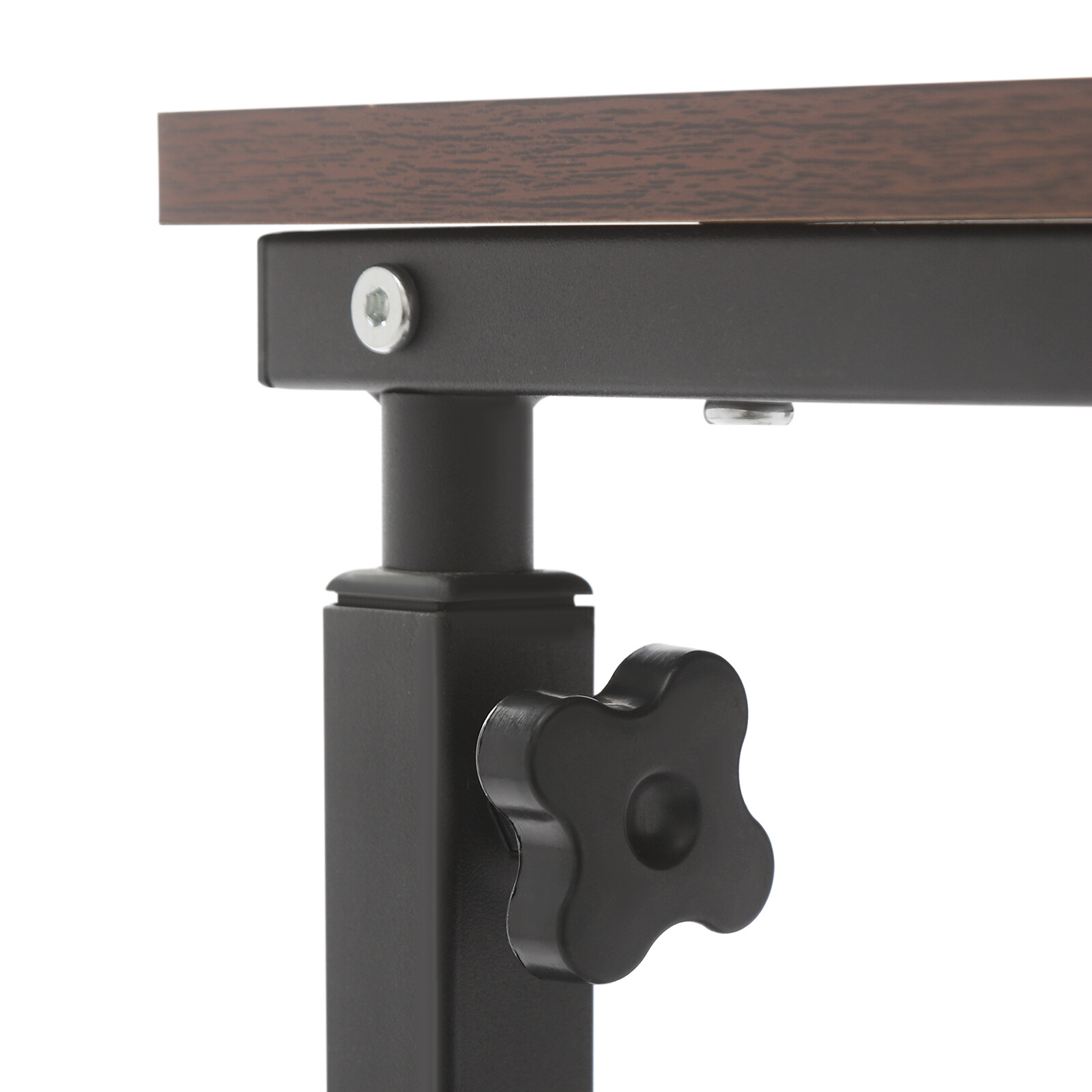 Adjustable Bed Side Table, Side Table with Wheels, Mobile Standalone TableUS