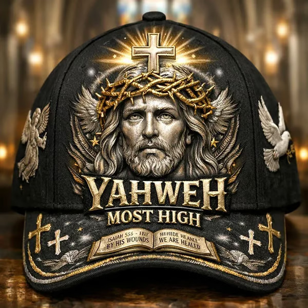 2026 YAHWEH The True Light Faith Printed Hat Unisex Baseball Cap