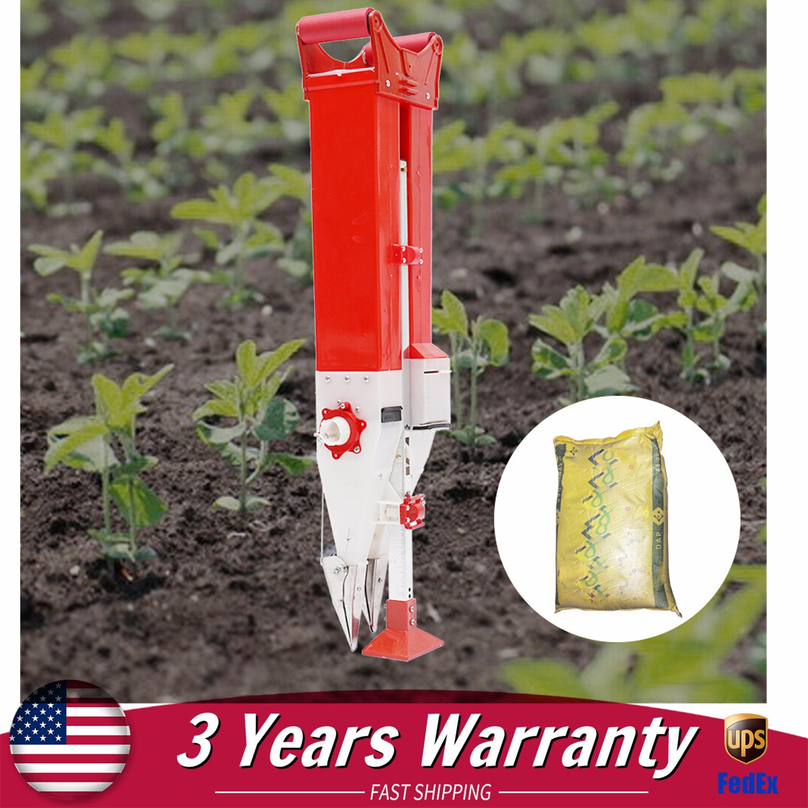 Manual Vegetable Seeder Fertilizer Tool Garden Planter Corn Peanut Corn Planter