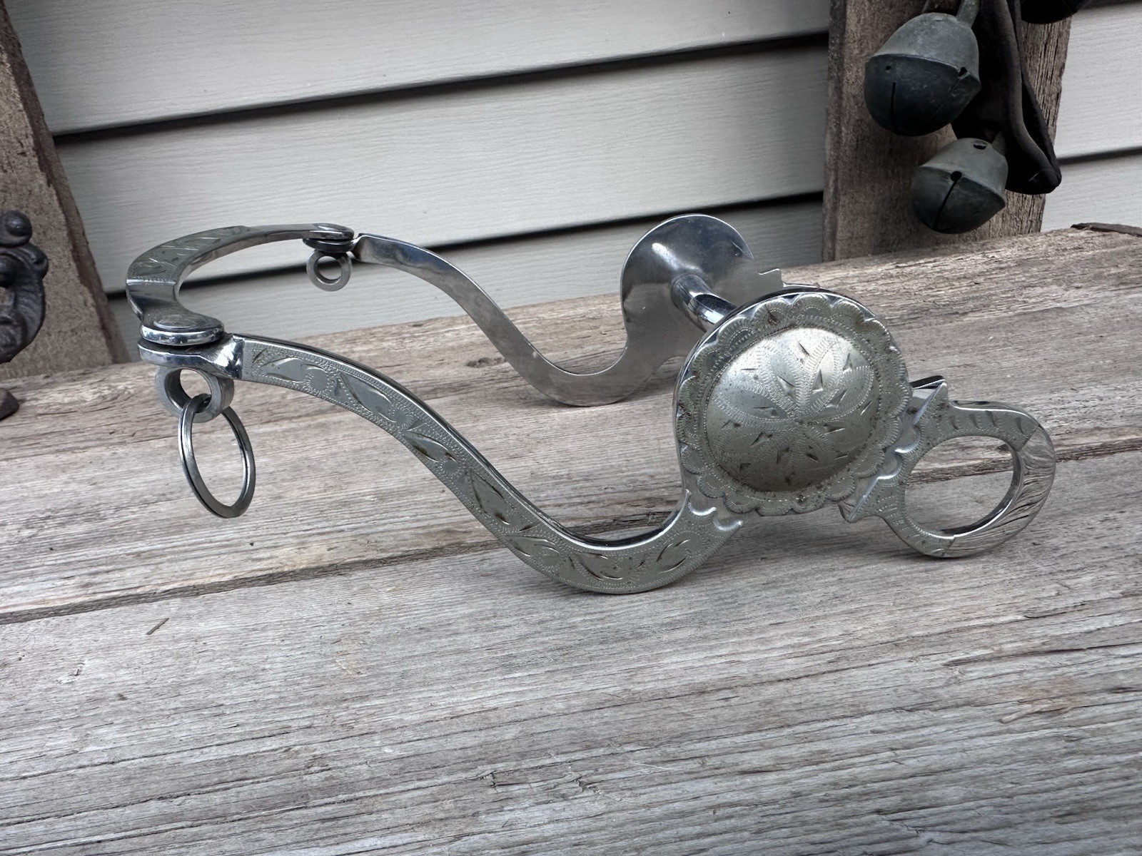 Horse Tack - 5” Medium Port Western Show Silver Curb Bit
