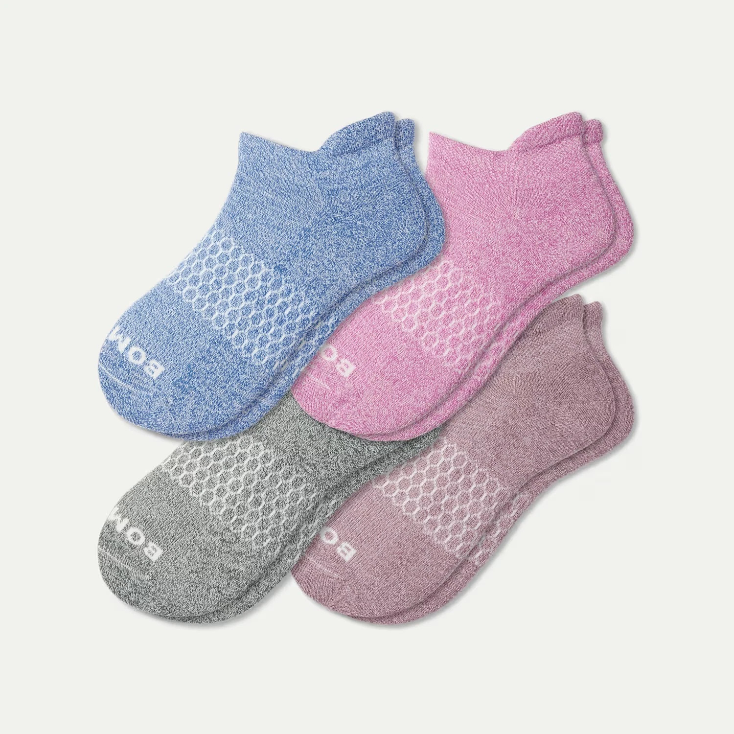 4 Pack Bombas Women's plum moss mix 4-Pack Size Medium