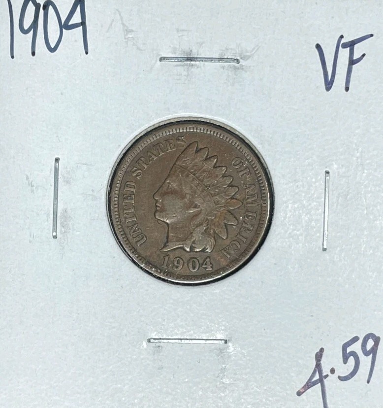 1904 INDIAN HEAD CENT~ VF ~NICE COIN~
