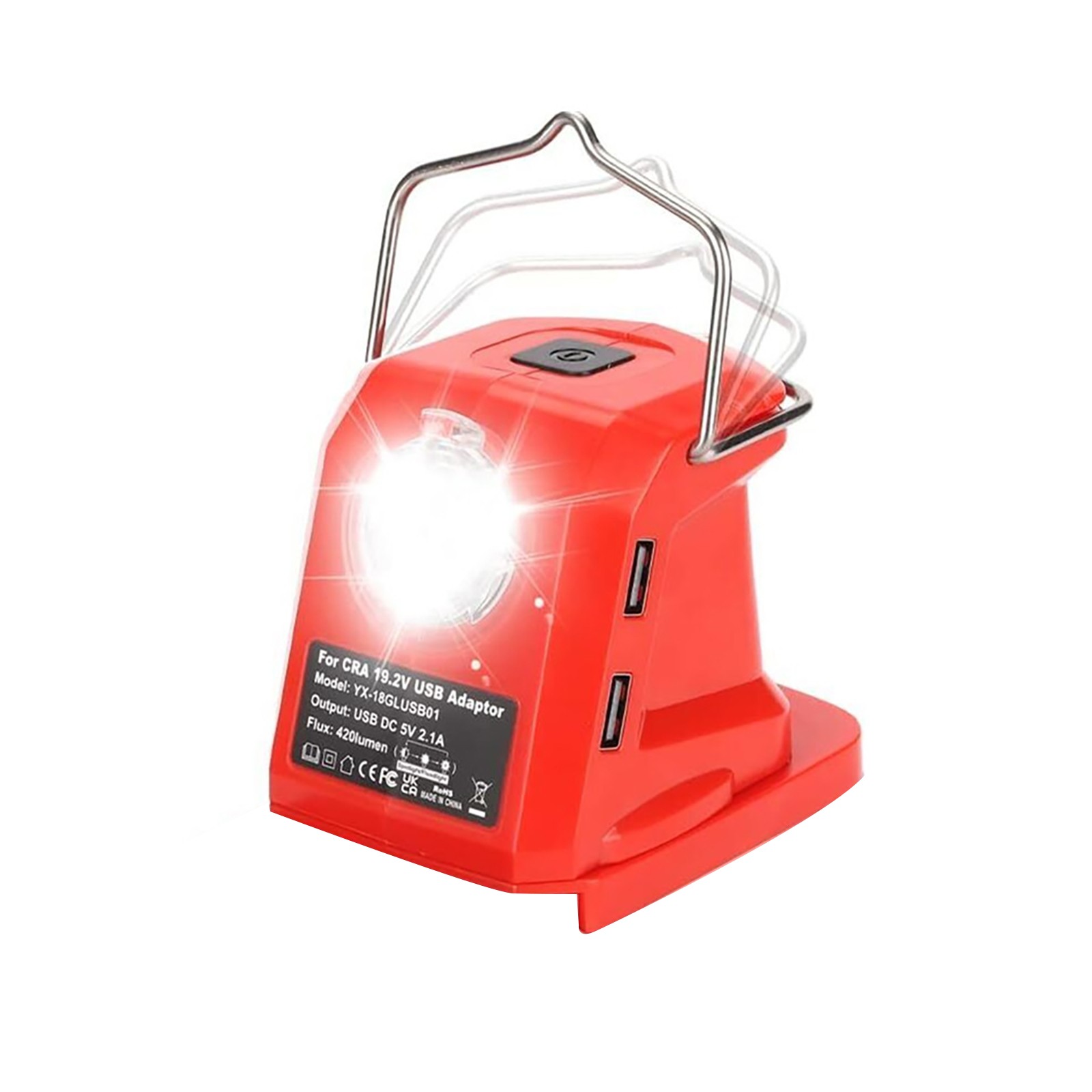 BaAdapter Charger Power Bank For Craftsman 19.2V Ni-CD Battery W/ LED