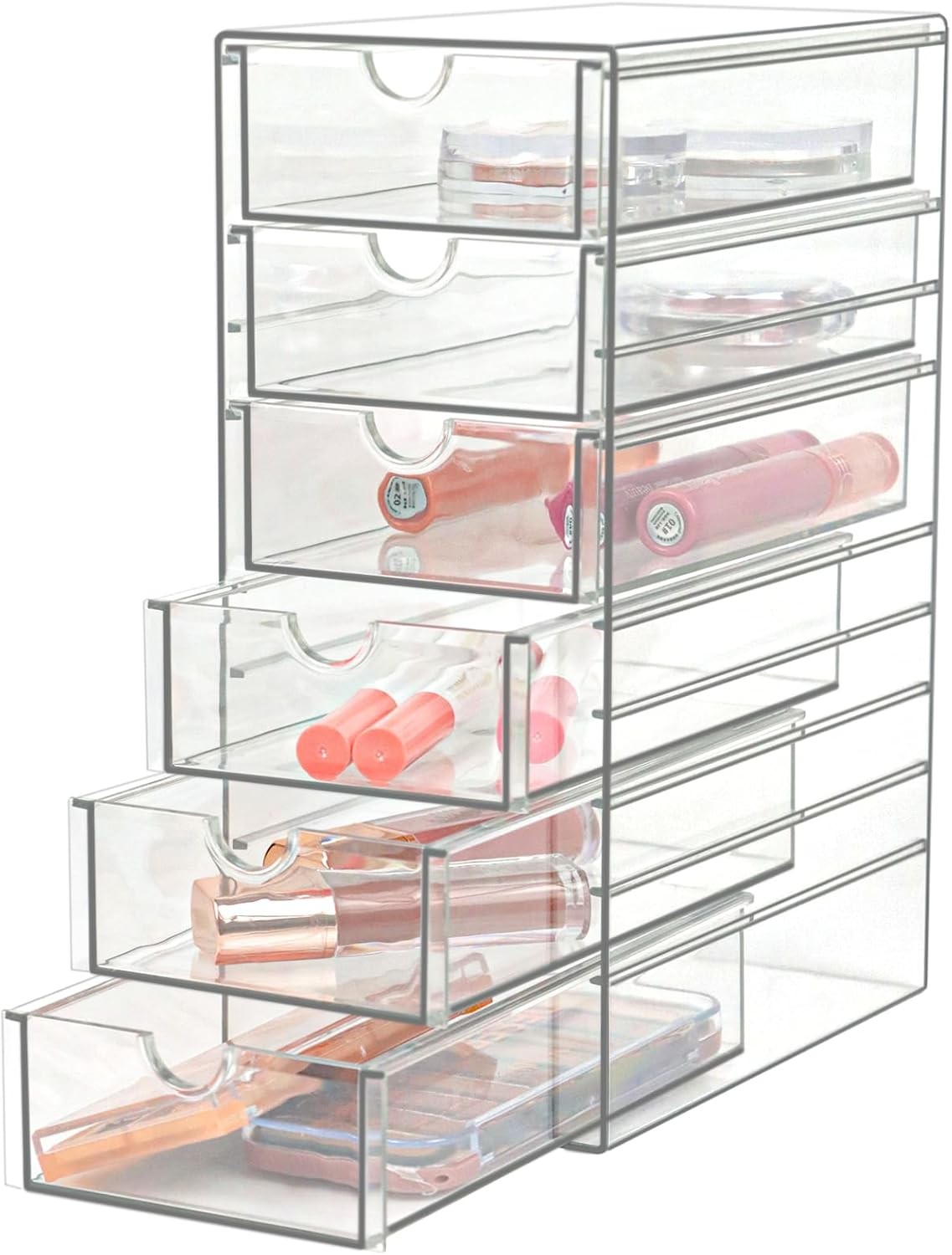 Clear Drawer Organizer, Transparent Plastic Storage Drawers, Hair Accessaries