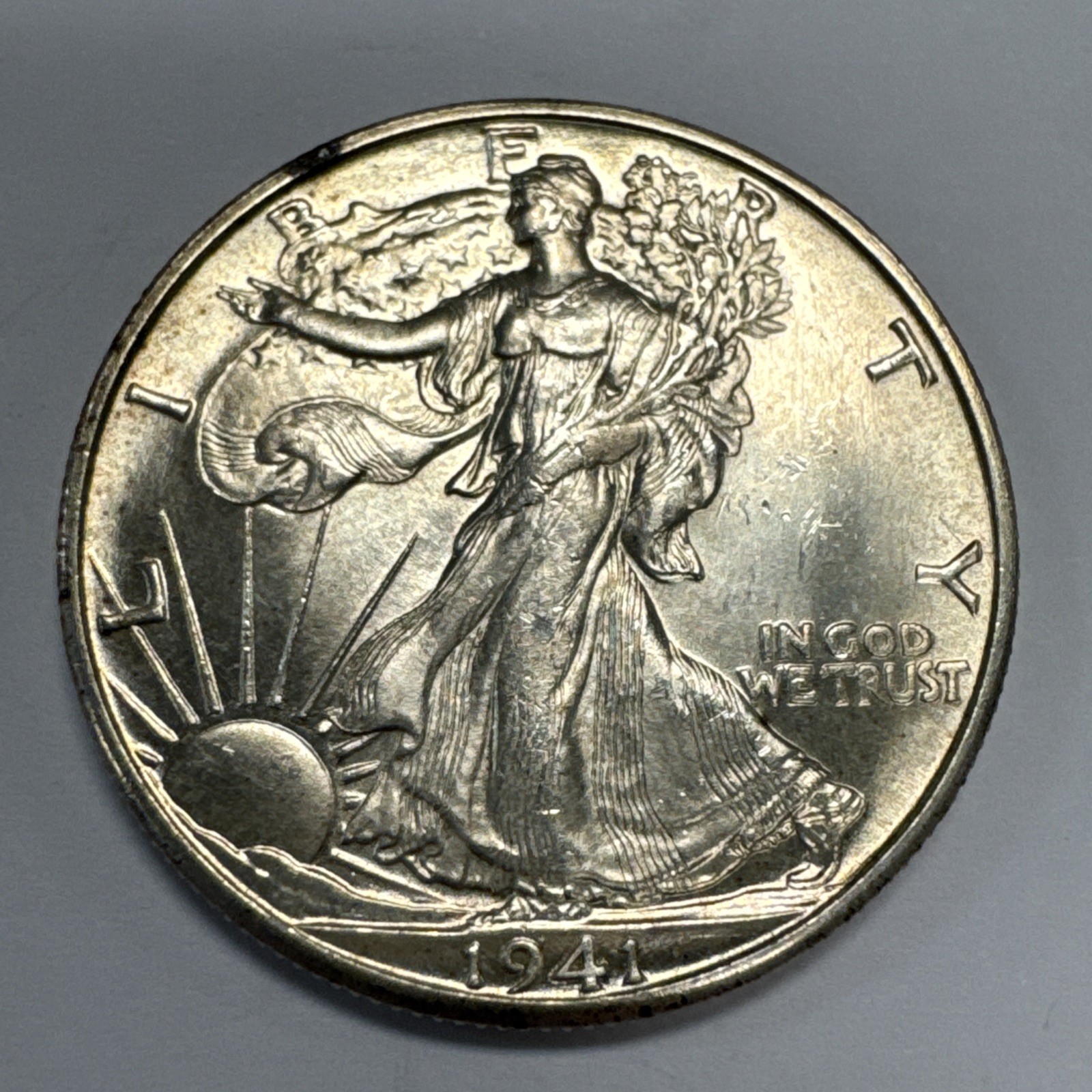 1941-D Walking Liberty Half Dollar Choice BU Uncirculated
