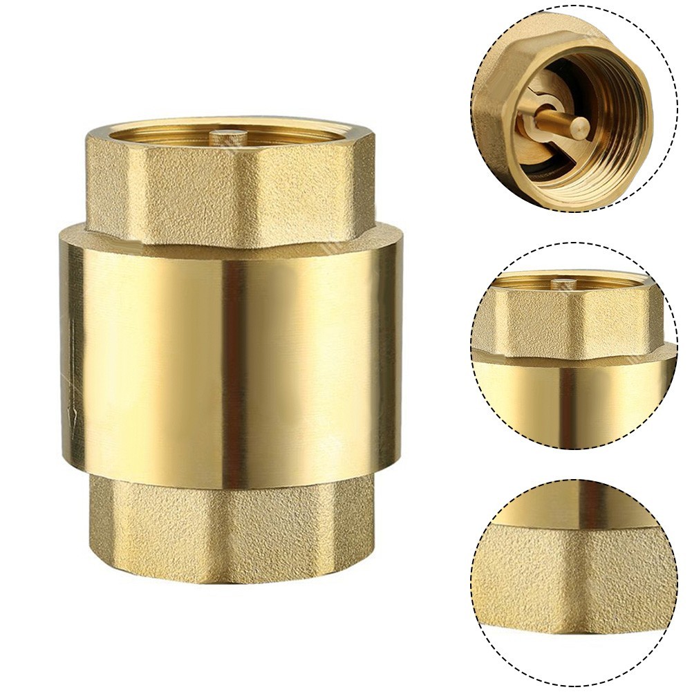Valve Vertical Check Valve 20-bar Brass For High Loads Water Pressure Remains