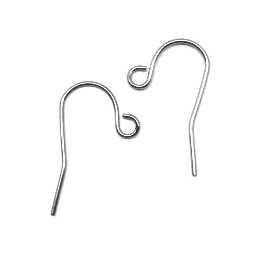 Gunmetal Plated Mini Ear Wires 15mm Shank 60 Pair (120 Pieces) Nickel Free
