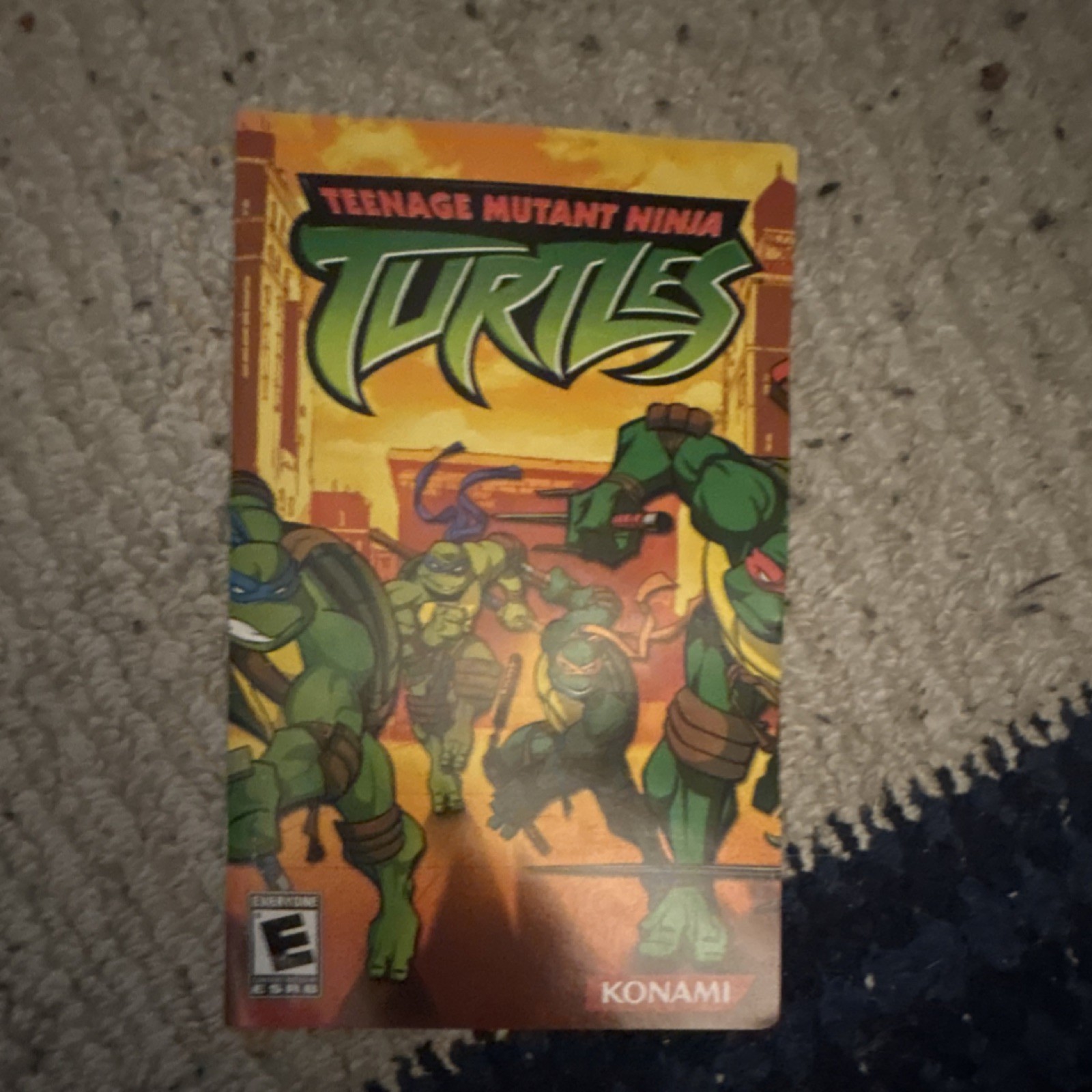 Konami Teenage Mutant Ninja Turtles Original Manual, English