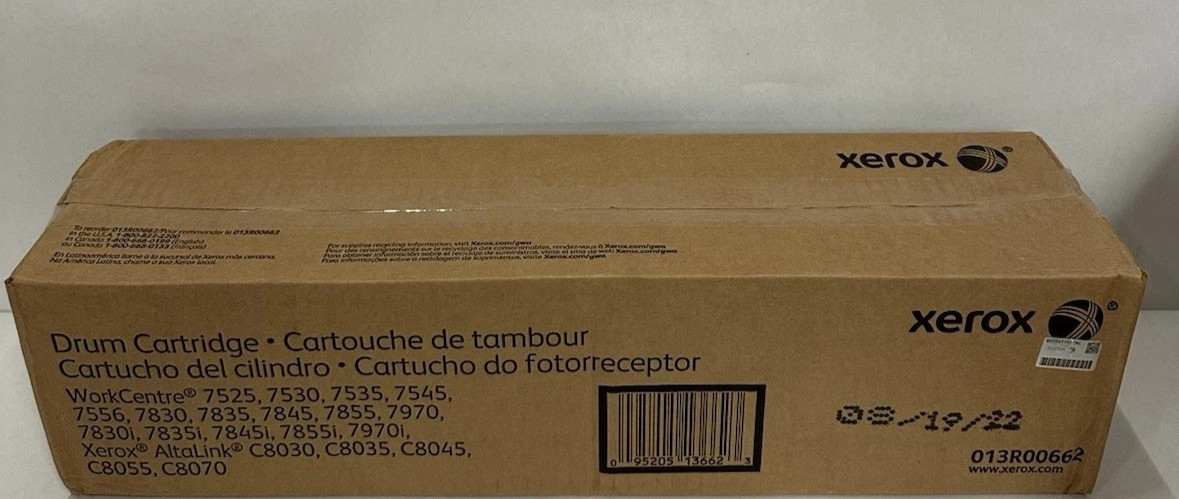 Xerox Drum 013R00662 For WC 7525 7530 7535 C8030 C8035  New genuine