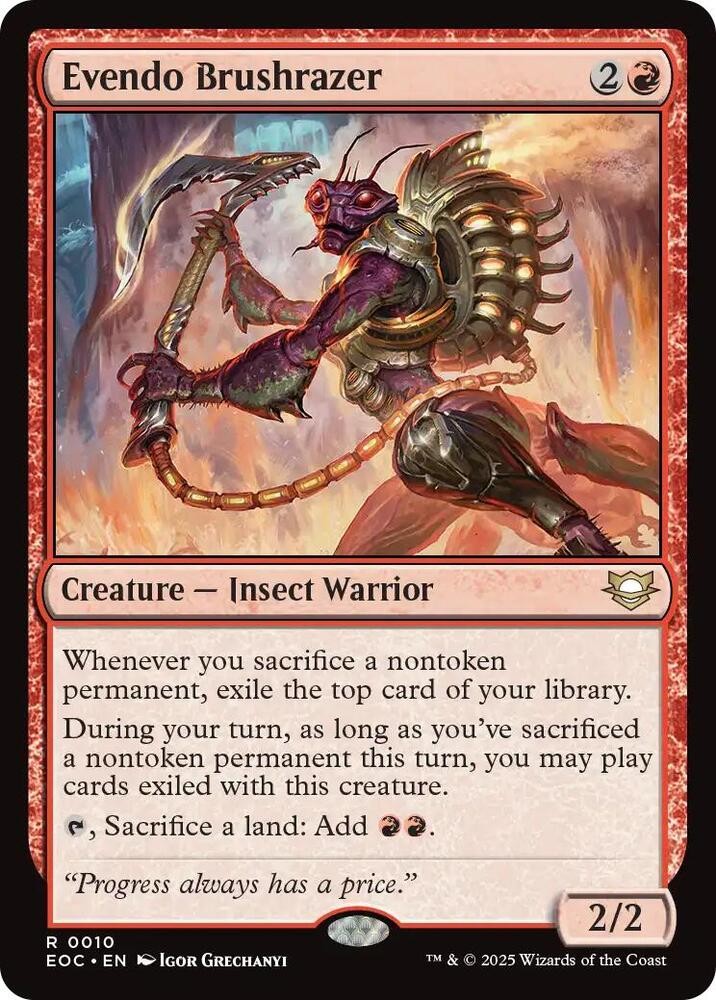 Evendo Brushrazer 10 Commander: Edge of Eternities NM/M MTG