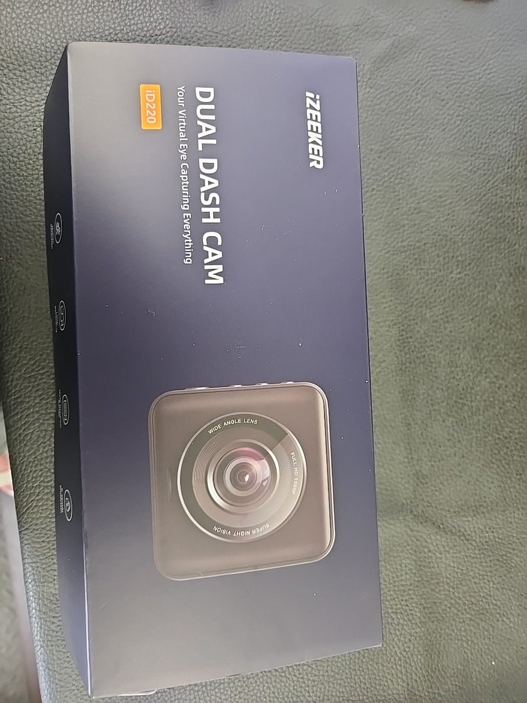 Dual Dash Cam Front and Rear 1080P Full HD IZEEKER ID220 Open Box Unused