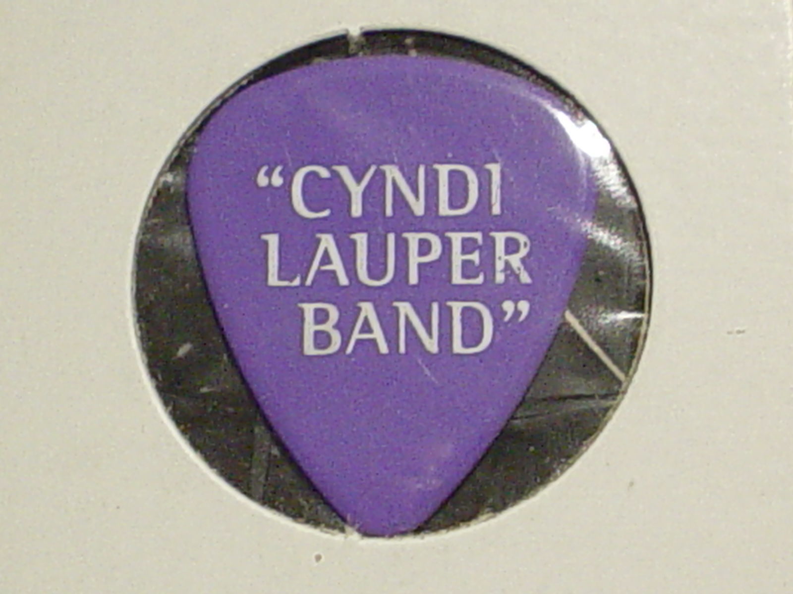 CYNDI LAUPER Band RaRe 90's Concert Tour Purple GUITAR PICK