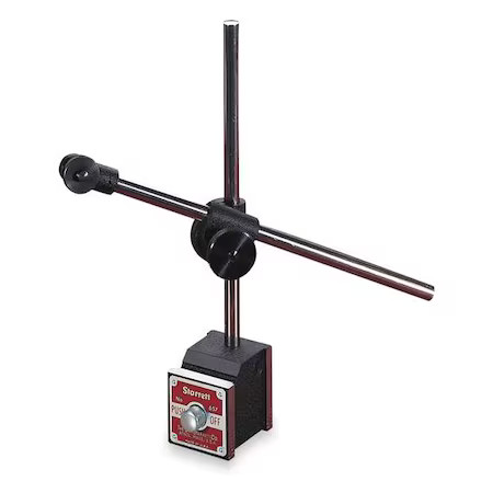 Starrett 657D Magnetic Base W/Attachments, Rod 0.375 In