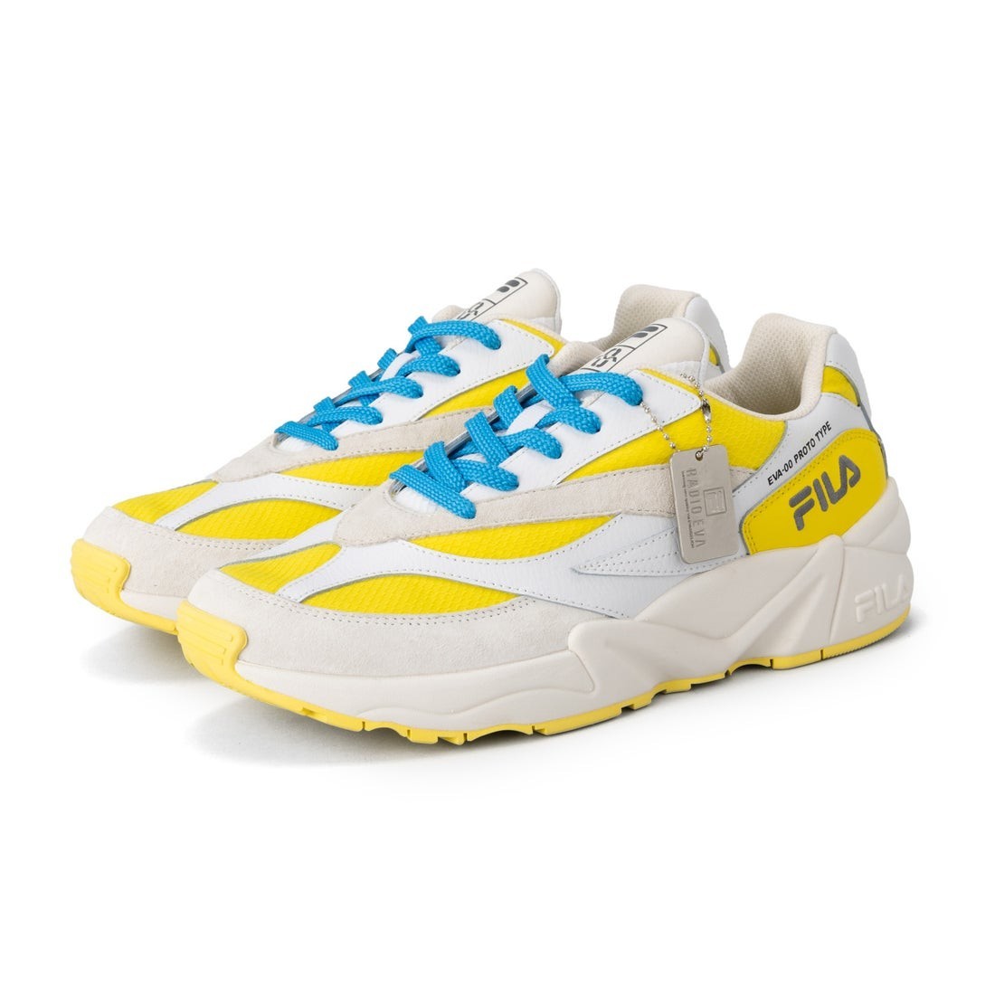 FILA × Evangelion VENOM MFW25081128 White Yellow Gardenia