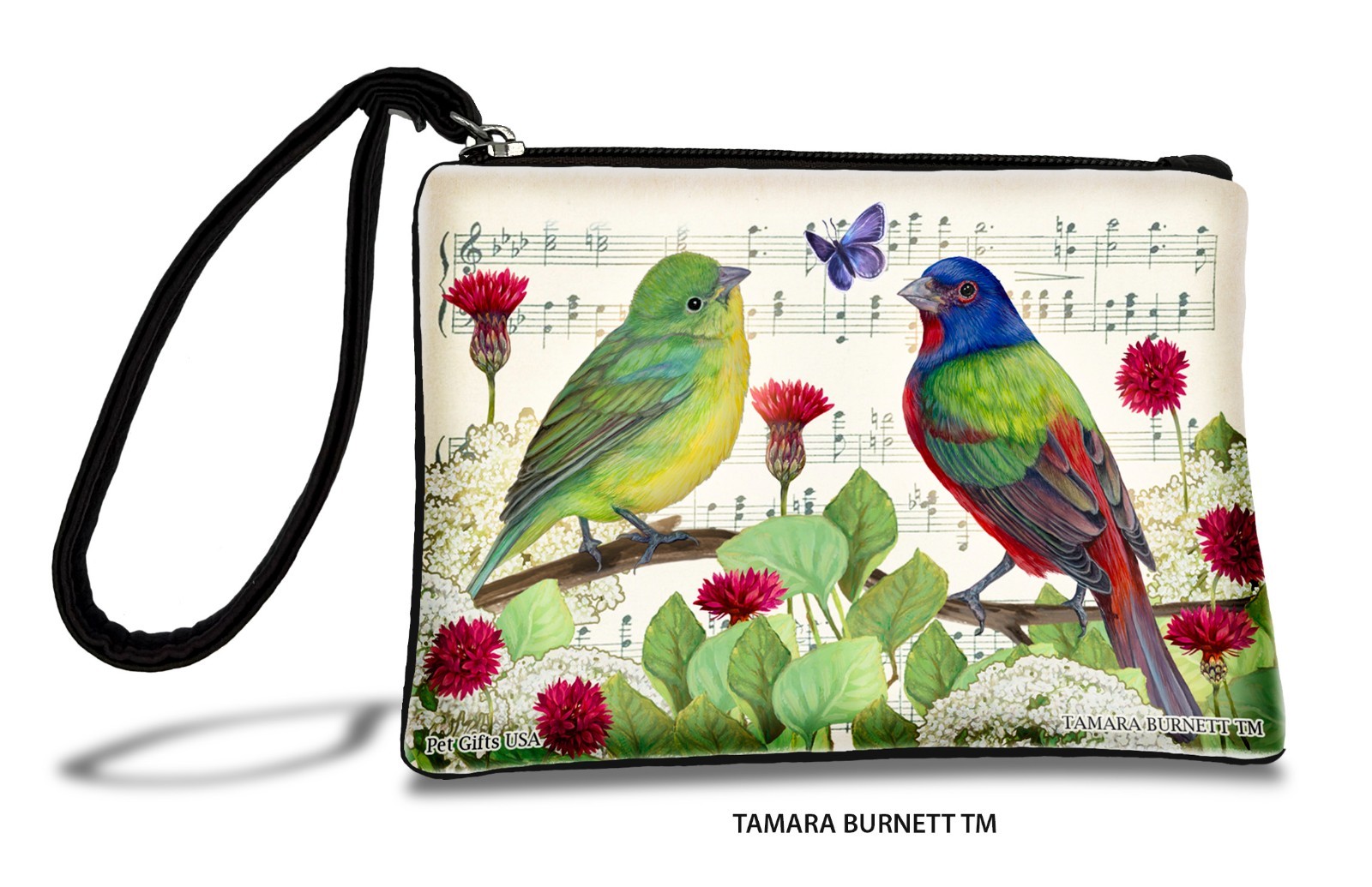 Painted Buntings Zippies Pet Pouch Coin Purse
