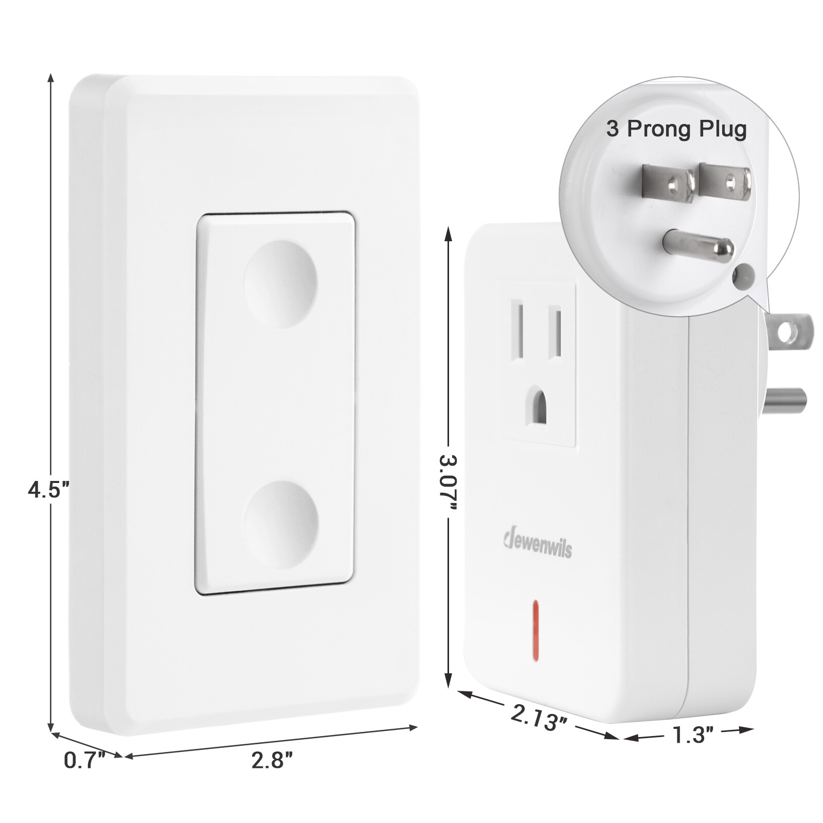 DEWENWILS Remote Control Wall Switch for Halloween Decorations Indoor