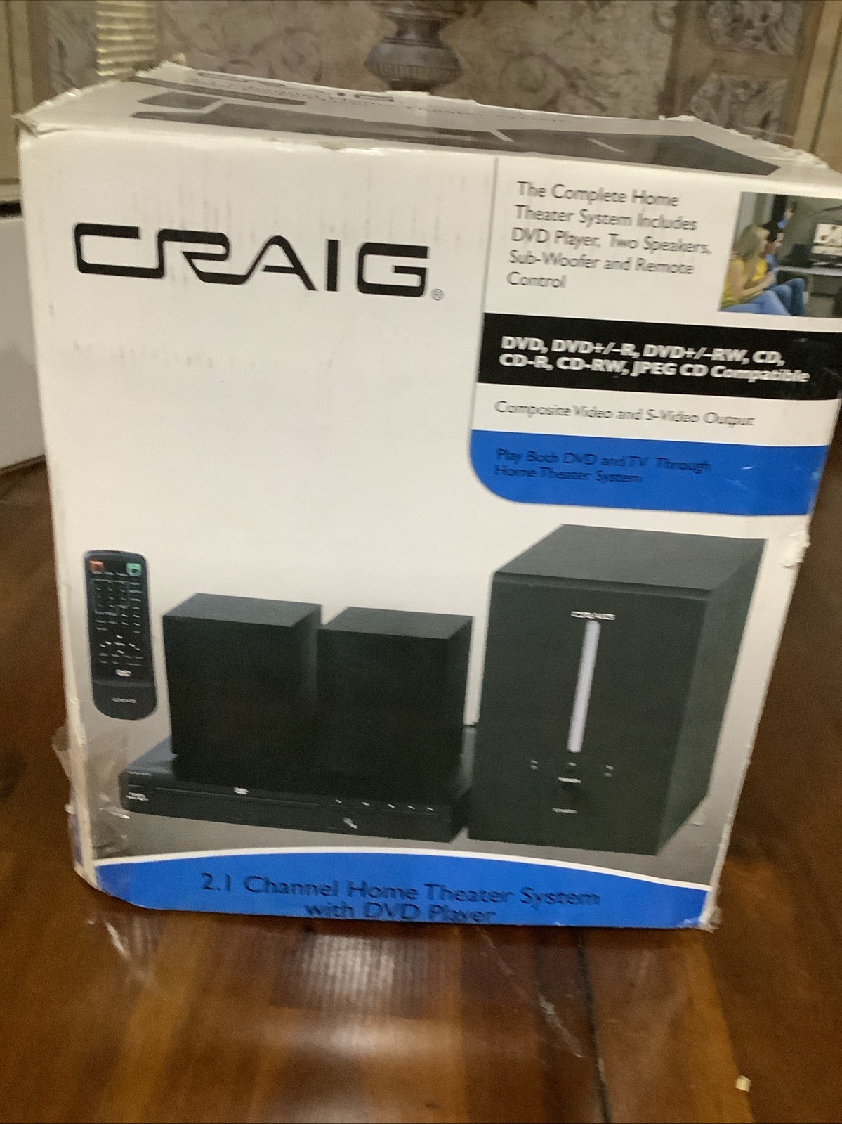 Craig 2.1 Channel Home Theater System With DVD