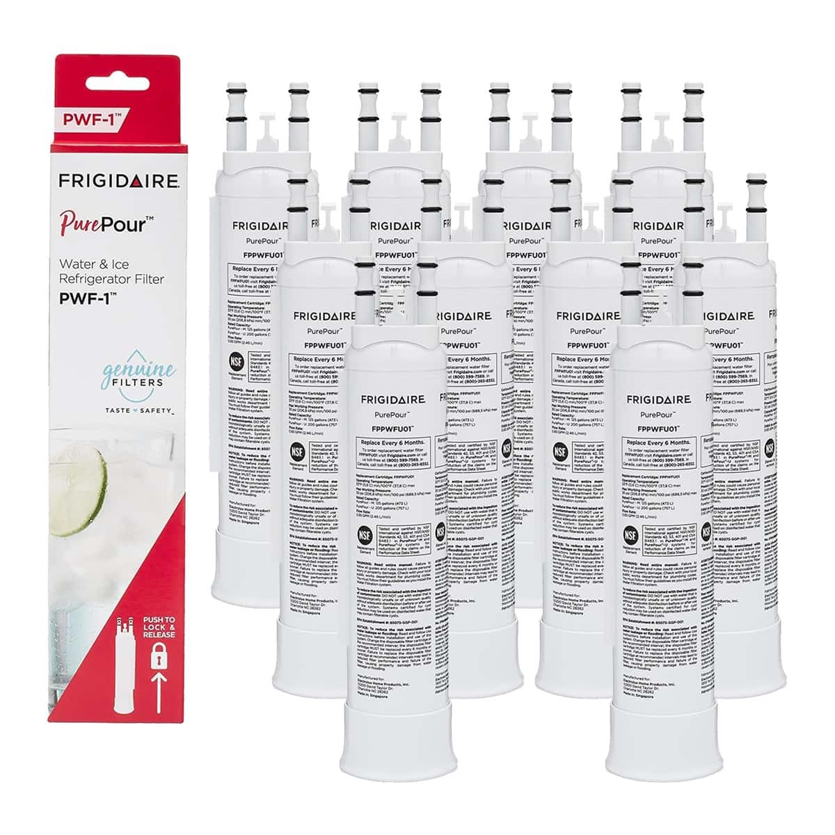 Lot of Frigidaire FPPWFU01 PurePour PWF-1 Water Ice Filter Refrigerator New US