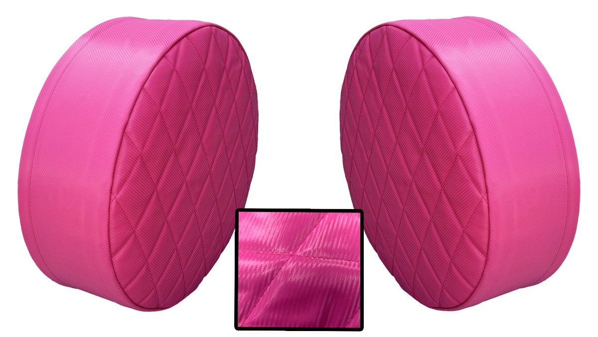 24.5" Pink Carbon Fiber Fuel Tank Covers for Tanks that are 24 & 1/2" Diameter
