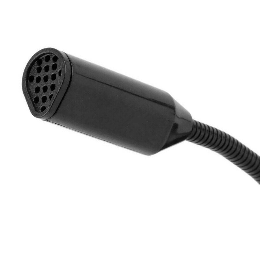 Black USB Mini Desktop Speech Microphone Stand for PC Laptop Computer Notebook D
