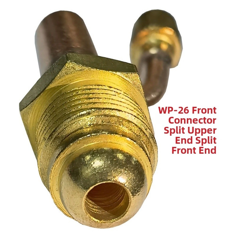 Copper Front Fitting for WP 26 Welding Torch Split Upper End 59mm Long