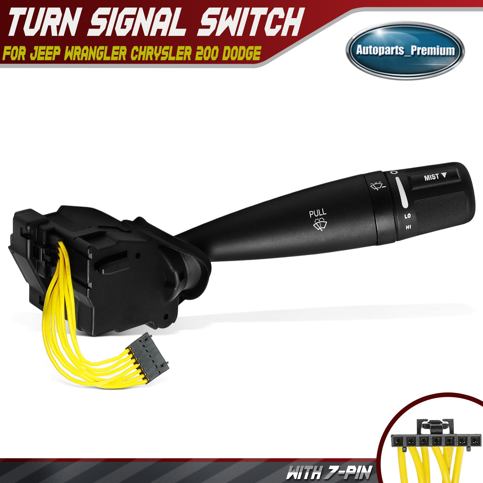 Windshield Wiper Switch Interior for Jeep JK Wrangler Chrysler 200 Dodge Avenger