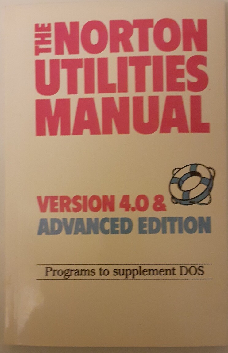 Norton Utilities Manual version 4.0 from 1987