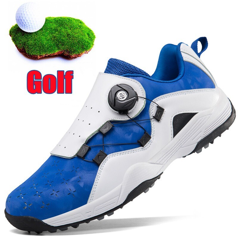 Men's Golf Shoes Swivel Buckle Sports Shoes Waterproof Non-slip Training Shoes