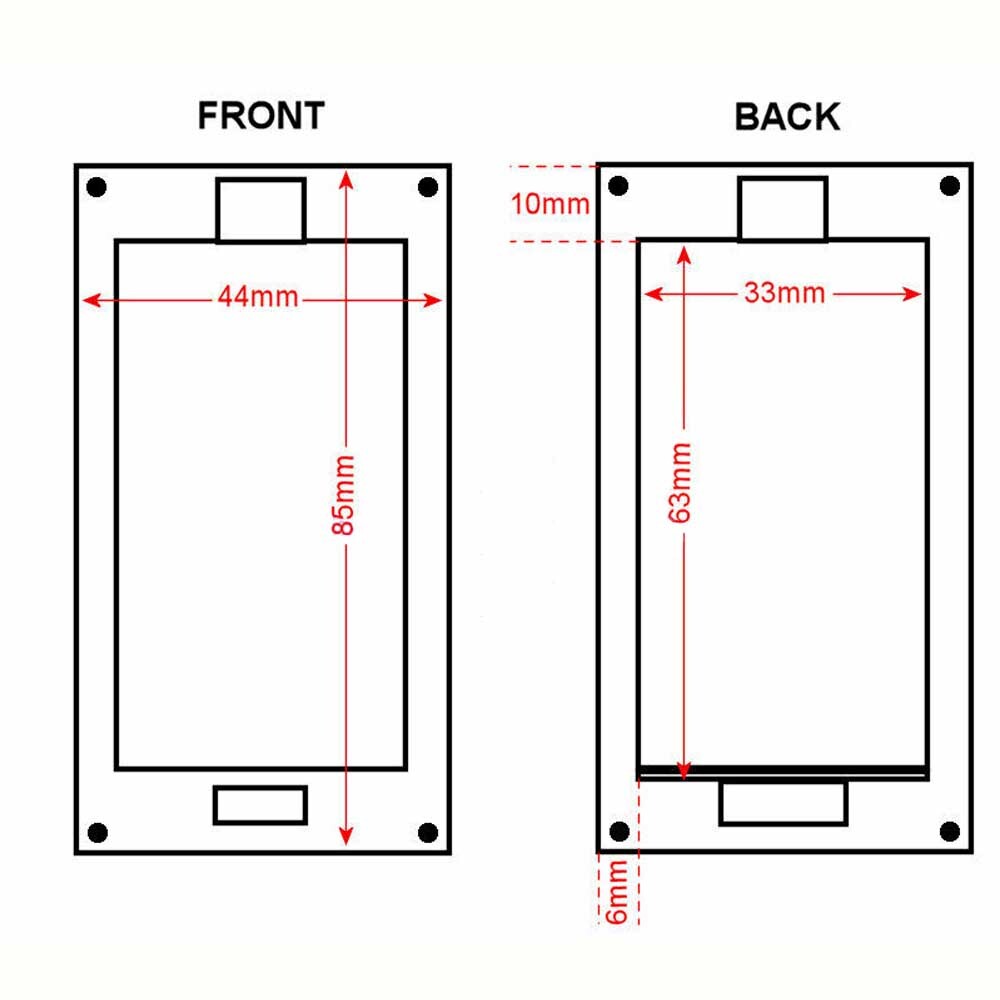 8PCS Twin/2X/Two AA Panel Mount Battery Holder Case Box 3V w/Power Switch & Wire