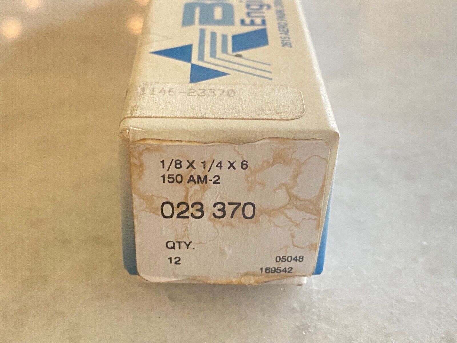 12 new BORIDE #023370 Mold & Die Polishing Stones, 1/8" x 1/4" x 6", 150 AM-2